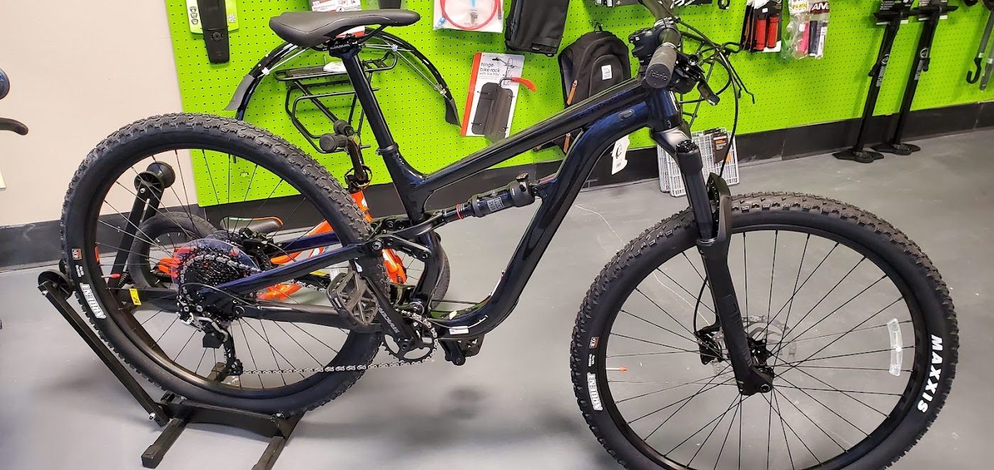 Mountain bike on the stand
