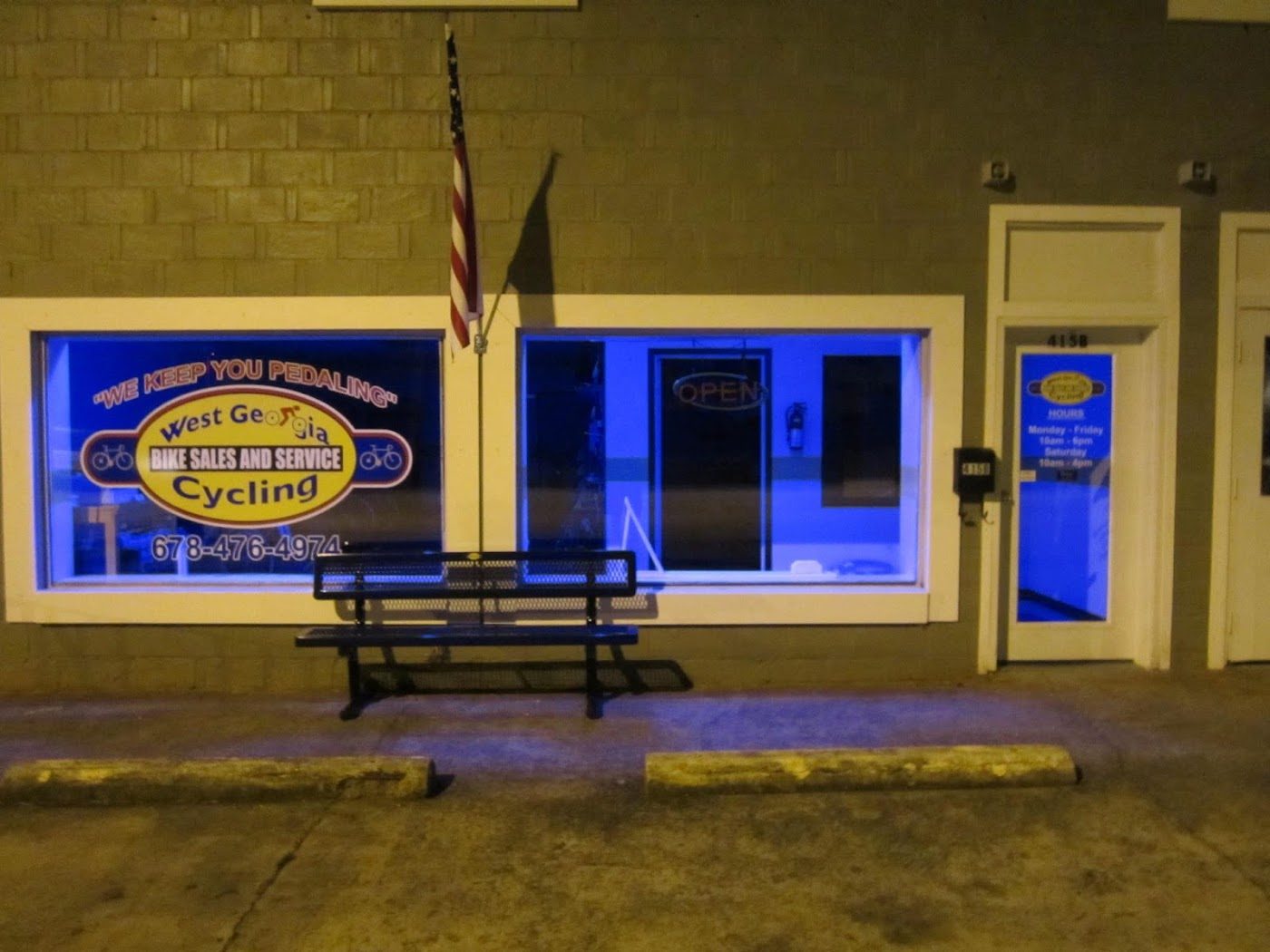 The shop after dark