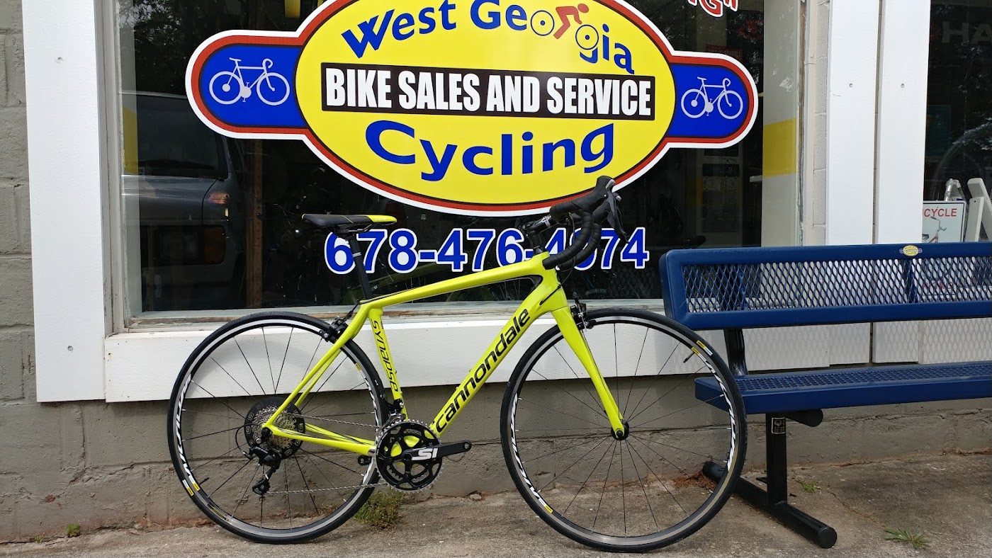 Road bike out front